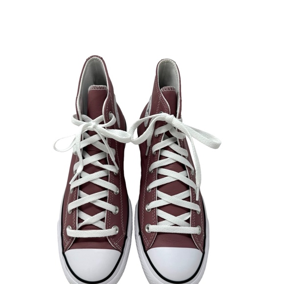 Converse Ctas Lift Platform Leather Pink High Top Women Size Shoes Skate A07858C - Picture 8 of 10